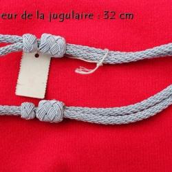 Jugulaire argent pour casquette Allemande  post WW2