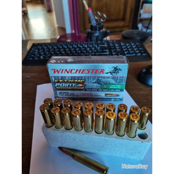 270 winchester sans plomb extreme point copper impact 270 Win 130 grs