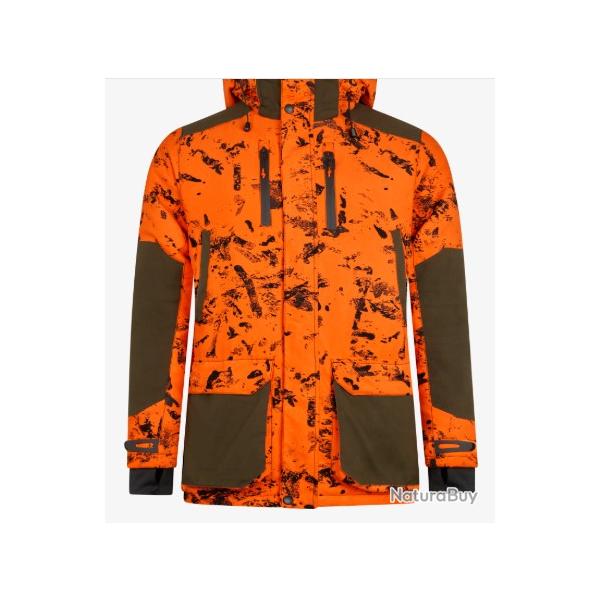 VESTE DE CHASSE CHAUDE SEELAND HELT SHIELD ORANGE