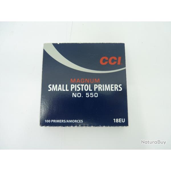 AMORCES CCI SMALL PISTOL MAGNUM 550