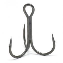 Hameçon Triple Deps Treble Hook Out Barb Fluorine Coat par 5 n°2/0