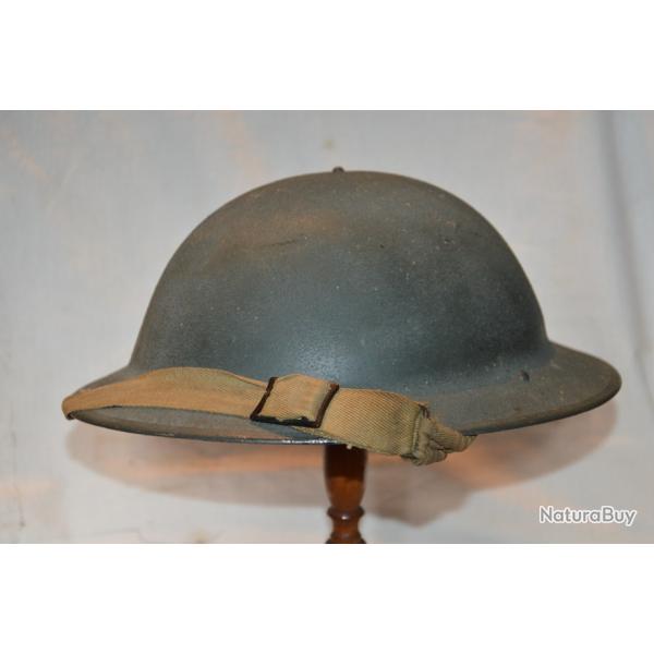 CASQUE ANGLAIS Mle MKII FABRICATION F&L 1940-GUERRE 1939/1945-MKII BRITISH HELMET