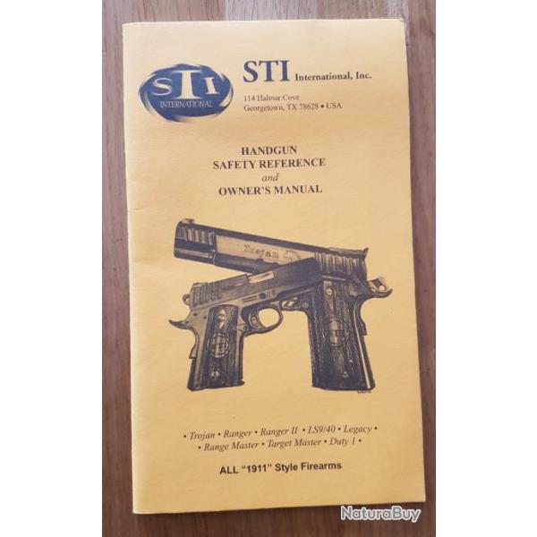 manuel d'utilisation pistolet STI