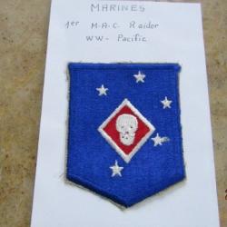 patch US marine corps 1° raider navy USMC ww2 US insigne deuxième guerre américain grade pacifique