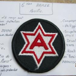 5° armée patch US insigne post deuxième guerre américain tenue combat Corée Vietnam