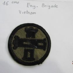 16° engeneer brigade patch US insigne post deuxième guerre américain tenue combat Corée Vietnam