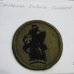 Carribean defense caraib  patch US insigne post deuxième guerre américain tenue combat Corée Vietnam