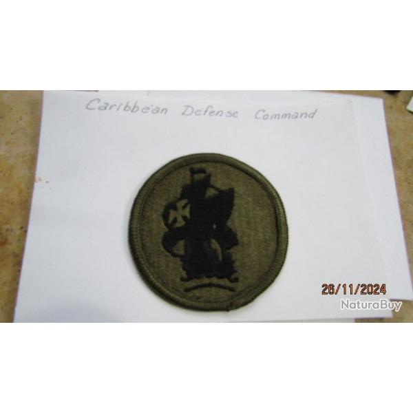 Carribean defense caraib  patch US insigne post deuxime guerre amricain tenue combat Core Vietnam