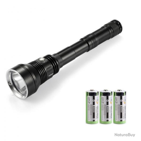 Lampe torche LED XHP70.2 avec batteries - Lumire blanche - LIVRAISON GRATUITE