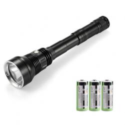 Lampe torche LED XHP70.2 avec batteries - Lumière blanche - LIVRAISON GRATUITE