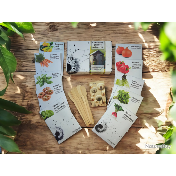 Coffret de Graines - Spcial Jardinier Dbutant - SemiSauvage Permaculture