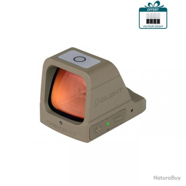 OLIGHT OSIGHT VISEUR POINT VERT 3MOA RECHARGEABLE COULEUR TAN