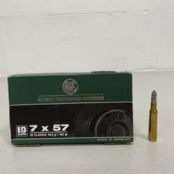 !! NEUF !! MUNITIONS RWS ID CLASSIC CALIBRE 7x57 162 GRAINS