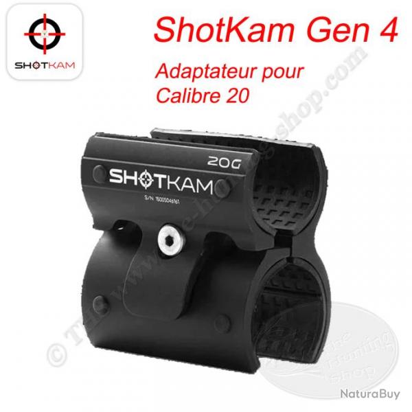 ShotKam Gen 4 - Adaptateurs pour diffrents calibres, arcs et rails Picatinny Calibre 20