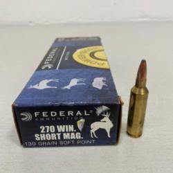 !! NEUF !! MUNITIONS FÉDÉRAL CALIBRE 270WSM 130 GRAINS