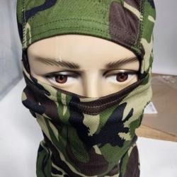 Cagoule camo forêt  -  Moto/scoot/paintball