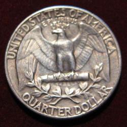 U.S.A piece de 25 cents  quarter dollar liberty 1945 (argent)