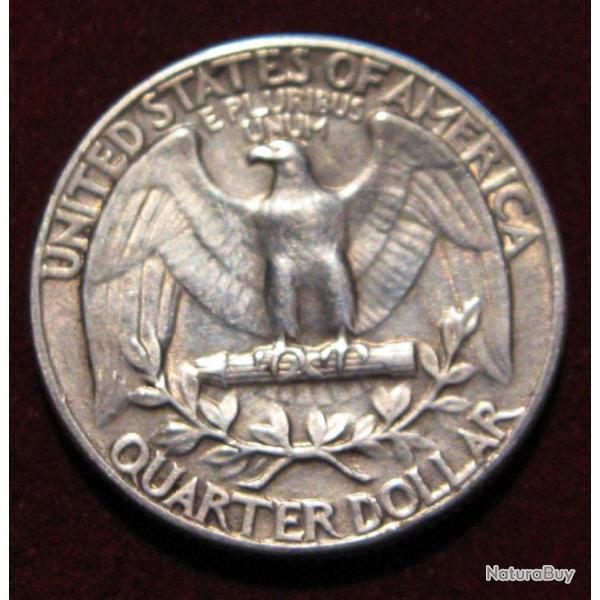 U.S.A piece de 25 cents  quarter dollar liberty 1945 (argent)