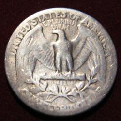 U.S.A piece d'argent  de 25 cents quarter dollar 1946 tb