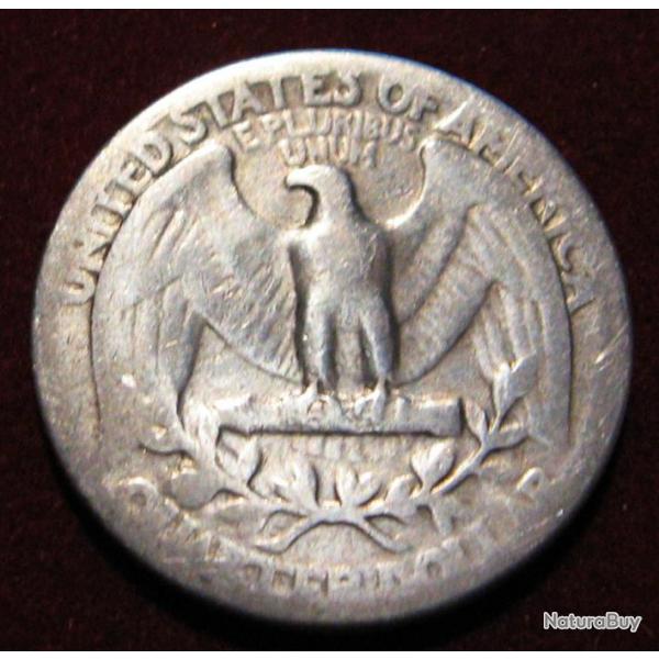 U.S.A piece d'argent  de 25 cents quarter dollar 1946 tb