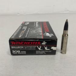 !! NEUF !! MUNITIONS WINCHESTER BALLISTIC SILVERTIP CALIBRE 308WIN 150GRAINS