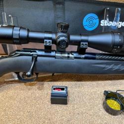 CARABINE RUGER AMERICAN RIMFIRE CUSTOM SILENCE CARBONE 22LR 56CM NOIRE LUNETTE 3-9X40 + HOUSSE