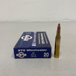 !! NEUF !! MUNITIONS PPU PARTIZAN CALIBRE 270WIN 150GRAINS