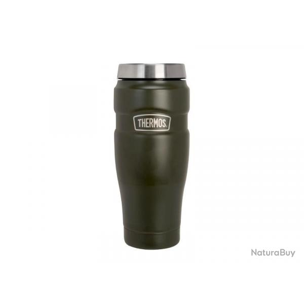 BEL1761 MUG THERMOS "KING" 0.47L VERT KAKI INOX NEUF