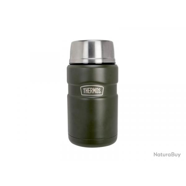 BEL1765 PORTE ALIMENTS THERMOS "KING" INOX 0.71L VERT KAKI NEUF