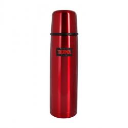 BEL1768 BOUTEILLE ISOTHERMES THERMOS "LIGHT & COMPACT" INOX ROUGE 0.75L NEUF