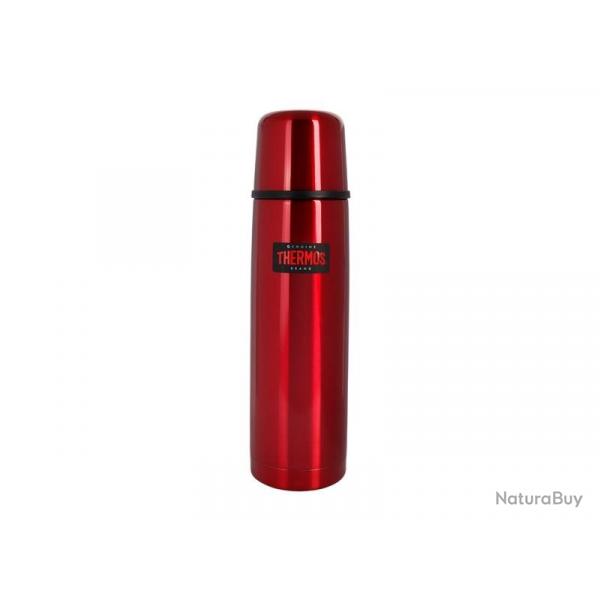 BEL1768 BOUTEILLE ISOTHERMES THERMOS "LIGHT & COMPACT" INOX ROUGE 0.75L NEUF