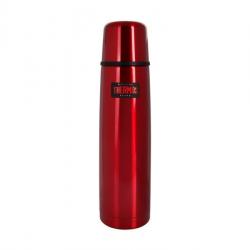 BEL1769 BOUTEILLE ISOTHERMES THERMOS "LIGHT & COMPACT" INOX ROUGE 1L NEUF