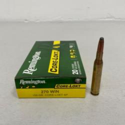 !! NEUF !! MUNITIONS REMINGTON CORE-LOKT CALIBRE 270WIN 150GRAINS