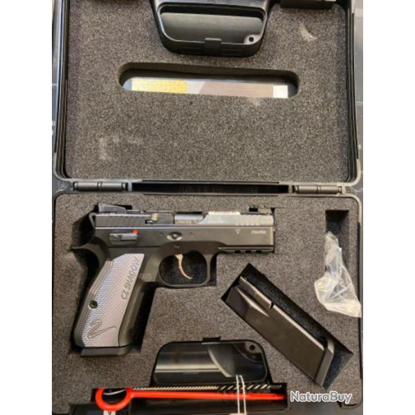 Pistolet CZ Shadow 2 Compact OR Optic Ready Calibre 9x19 avec 2 chargeurs et malette