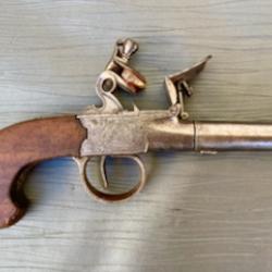 Pistolet de poche signé Wheeler London vers 1800.