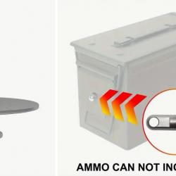 KIT DE FERMETURE COMPLET MAIS SANS LE CADENAS pour boîte de munitions verrouillable