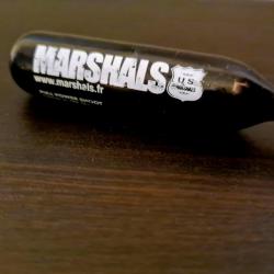 NOUVEAU! X 5 CARTOUCHES DE CO2 12 GRAMMES MARSHALS BLACK POWER LE PLUS PUISSANT DES CO2 DU MARCHE!