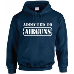 Sweat à capuche ADDICTED TO AIRGUNS  Slugs Diabolo Pellet Feinwerkbau Gamo Weihrauch Artemis Diana