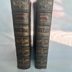 Livres anciens Memoires d'Artillerie Sr. SURIREY de SAINT-REMY (2.Vol) In-Quatro chez J.NEAULME 1741