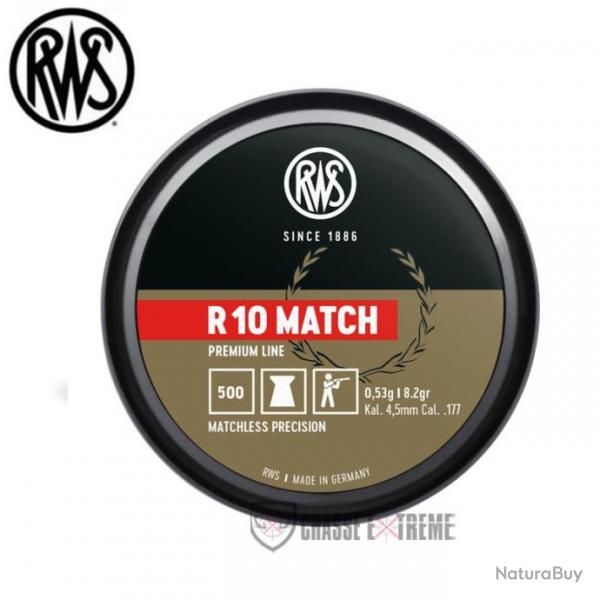 500 Plomb RWS R10 Match Cal 4,51mm