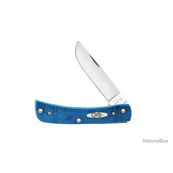 Case SS Caribbean Blue Bone Sawcut Sod Buster Jr