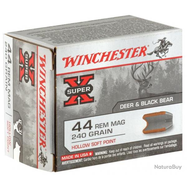 Balles de Chasse Winchester Cal 44 Rem Mag