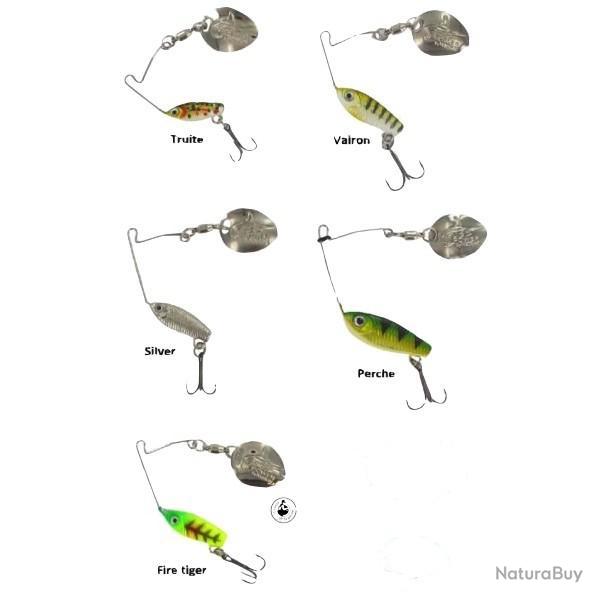 Leurre Spinnerbait Powerline Yogospin 3,5g Fire Tiger