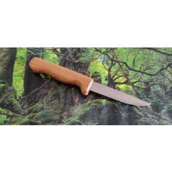 Couteau Mora (Morakniv) custom vieux chêne + étui en cuir ENSEMBLE ARTISANAL