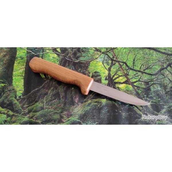 Couteau Mora (Morakniv) custom vieux chne + tui en cuir ENSEMBLE ARTISANAL