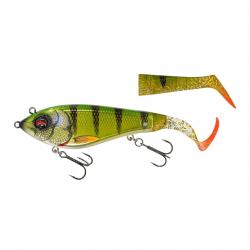 Leurre Hybride Savage Gear Deviator Tail 20cm 20cm 87g Chrome Perch