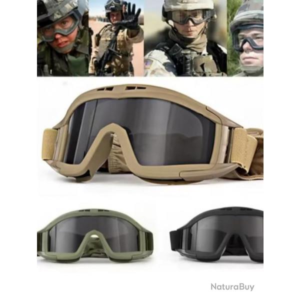 Lunettes de protection tactiques de scurit pour casque Balistique