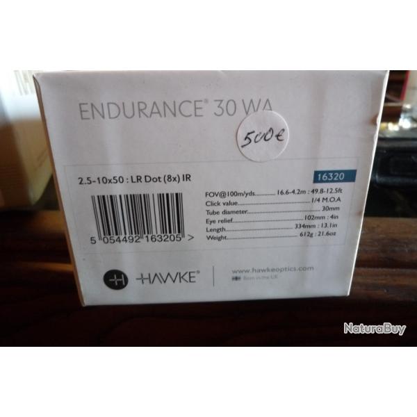 Lunette affut HAWKE en 2.5-10 x50