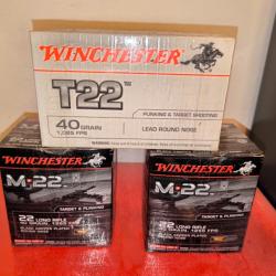 Lot de munitions 22 lr