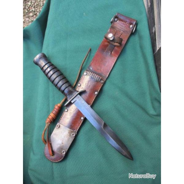 rare poignard de combat m3  us m 6 marquage lame h. boker and co u.s.a